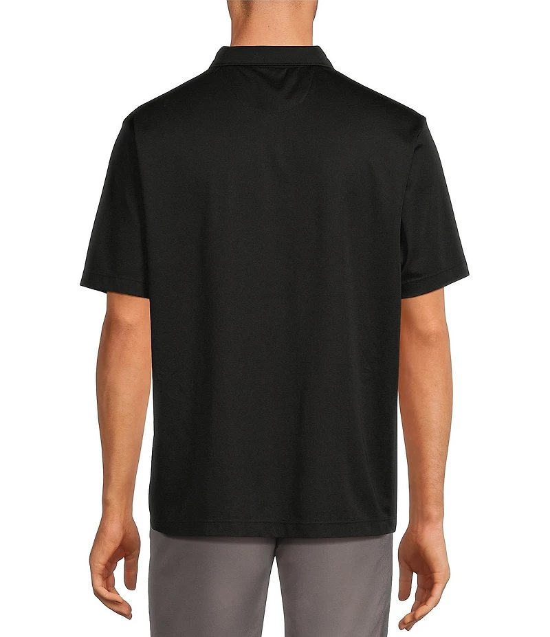 Roundtree & Yorke TravelSmart Easy-Care Performance Short Sleeve Solid Birdseye Polo Shirt