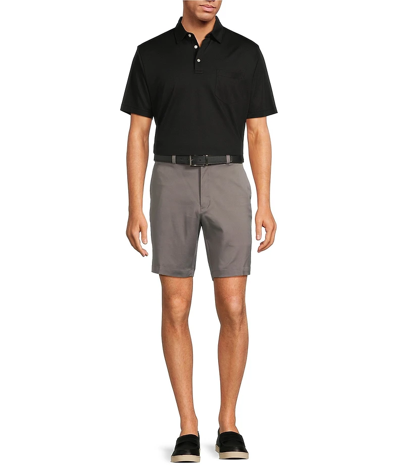 Roundtree & Yorke TravelSmart Easy-Care Performance Short Sleeve Solid Birdseye Polo Shirt