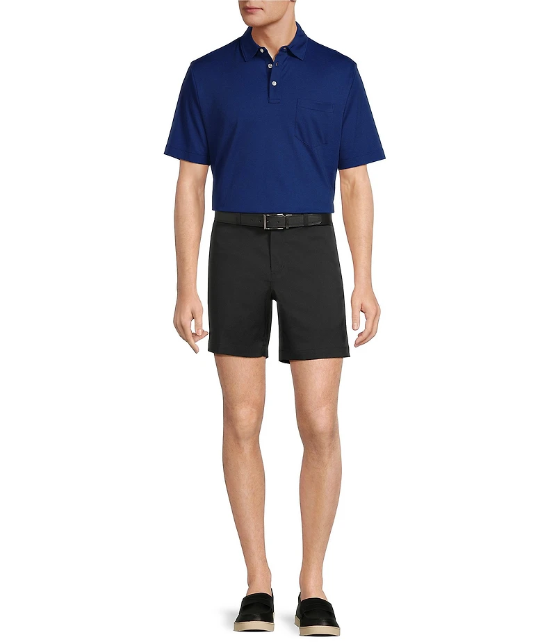 Roundtree & Yorke TravelSmart Easy-Care Performance Short Sleeve Solid Birdseye Polo Shirt