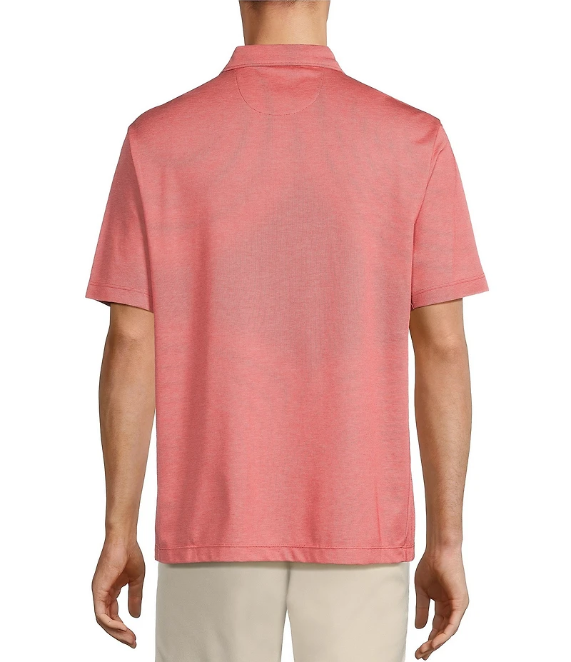 Roundtree & Yorke TravelSmart Easy-Care Performance Short Sleeve Solid Birdseye Polo Shirt