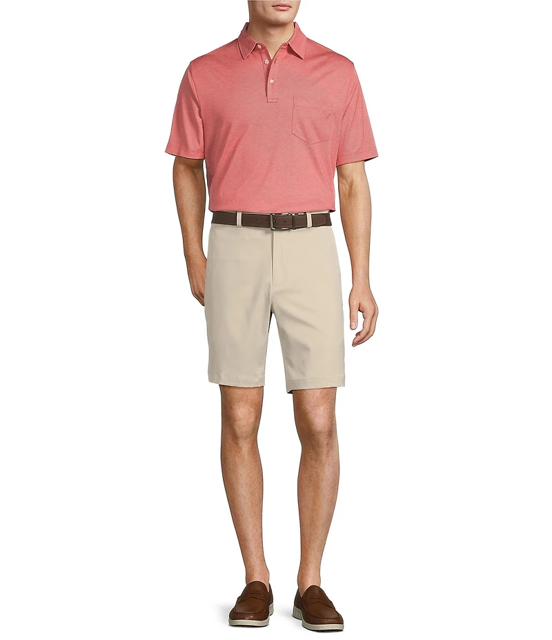 Roundtree & Yorke TravelSmart Easy-Care Performance Short Sleeve Solid Birdseye Polo Shirt
