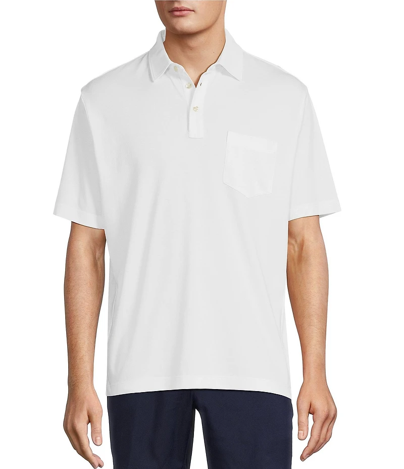 Roundtree & Yorke TravelSmart Easy-Care Performance Short Sleeve Solid Birdseye Polo Shirt