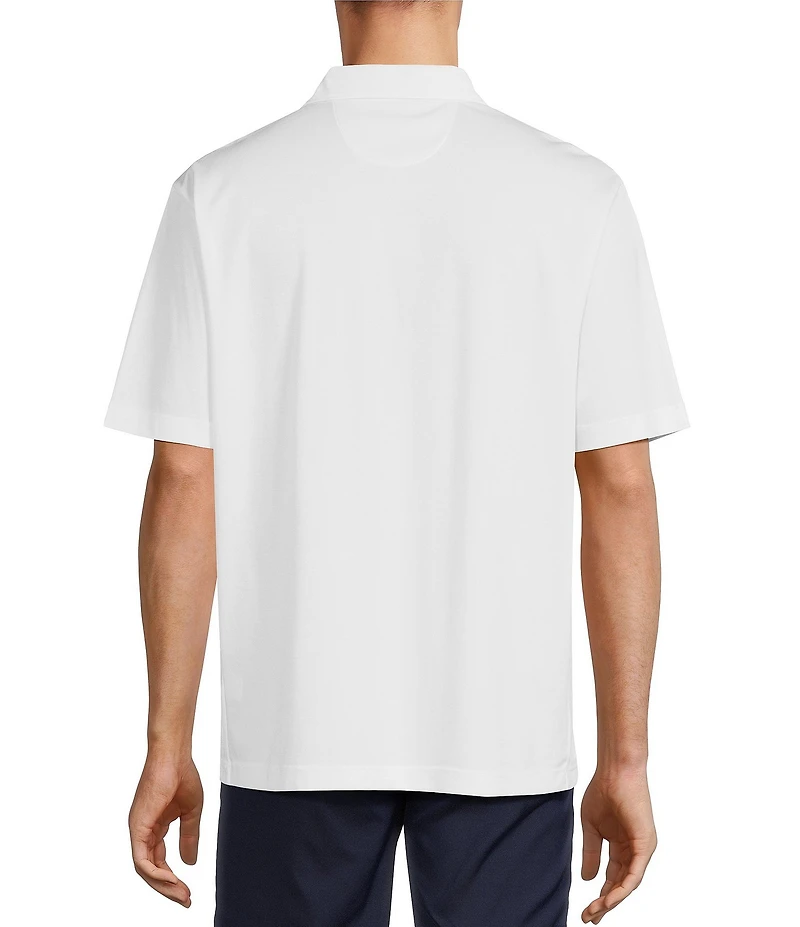 Roundtree & Yorke TravelSmart Easy-Care Performance Short Sleeve Solid Birdseye Polo Shirt