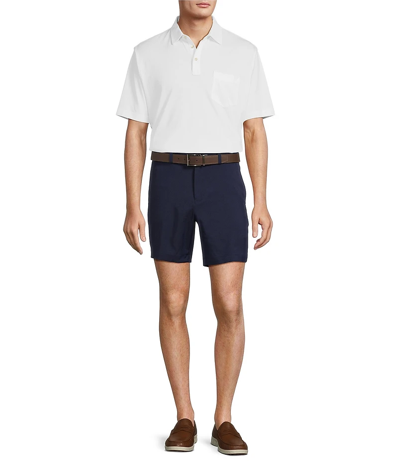 Roundtree & Yorke TravelSmart Easy-Care Performance Short Sleeve Solid Birdseye Polo Shirt