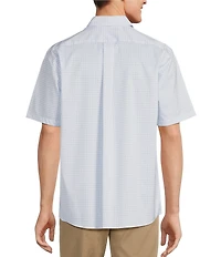 Roundtree & Yorke TravelSmart Easy Care Short Sleeve Geo Print Sport Shirt