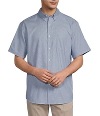Roundtree & Yorke TravelSmart Easy Care Short Sleeve Solid Dobby Sport Shirt