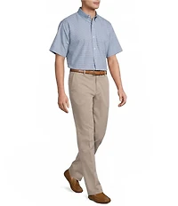 Roundtree & Yorke TravelSmart Easy Care Short Sleeve Solid Dobby Sport Shirt