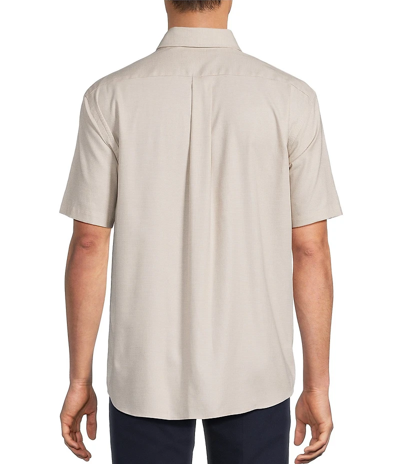 Roundtree & Yorke TravelSmart Easy Care Short Sleeve Solid Dobby Sport Shirt