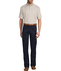 Roundtree & Yorke TravelSmart Easy Care Short Sleeve Solid Dobby Sport Shirt