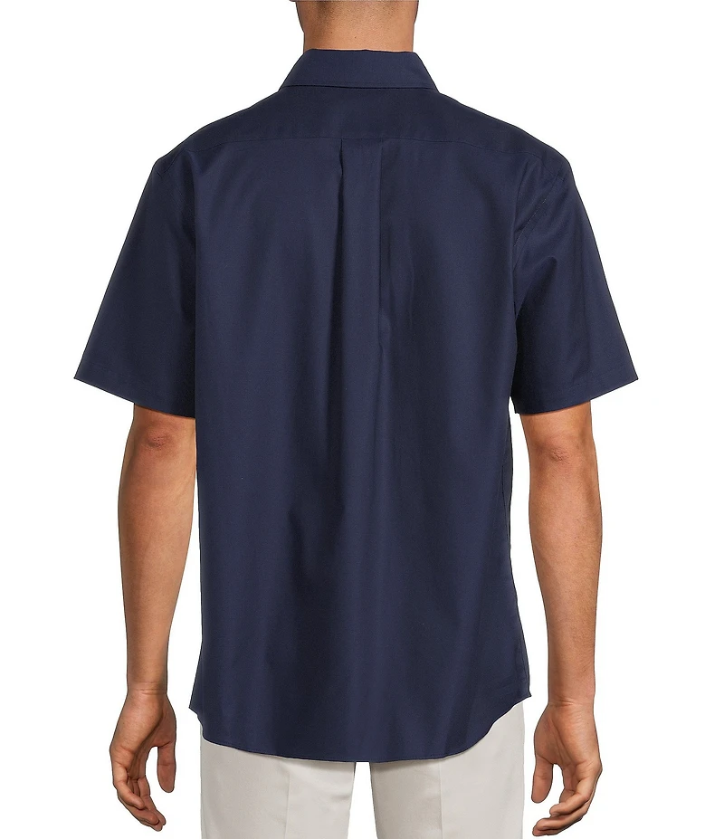 Roundtree & Yorke TravelSmart Easy Care Short Sleeve Solid Twill Sport Shirt