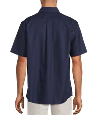 Roundtree & Yorke TravelSmart Easy Care Short Sleeve Solid Twill Sport Shirt
