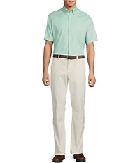 Roundtree & Yorke TravelSmart Easy Care Short Sleeve Solid Twill Sport Shirt