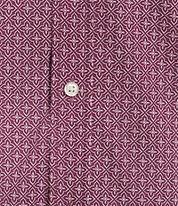 Roundtree & Yorke TravelSmart Easy Care Short Sleeve Star Print Poplin Sport Shirt