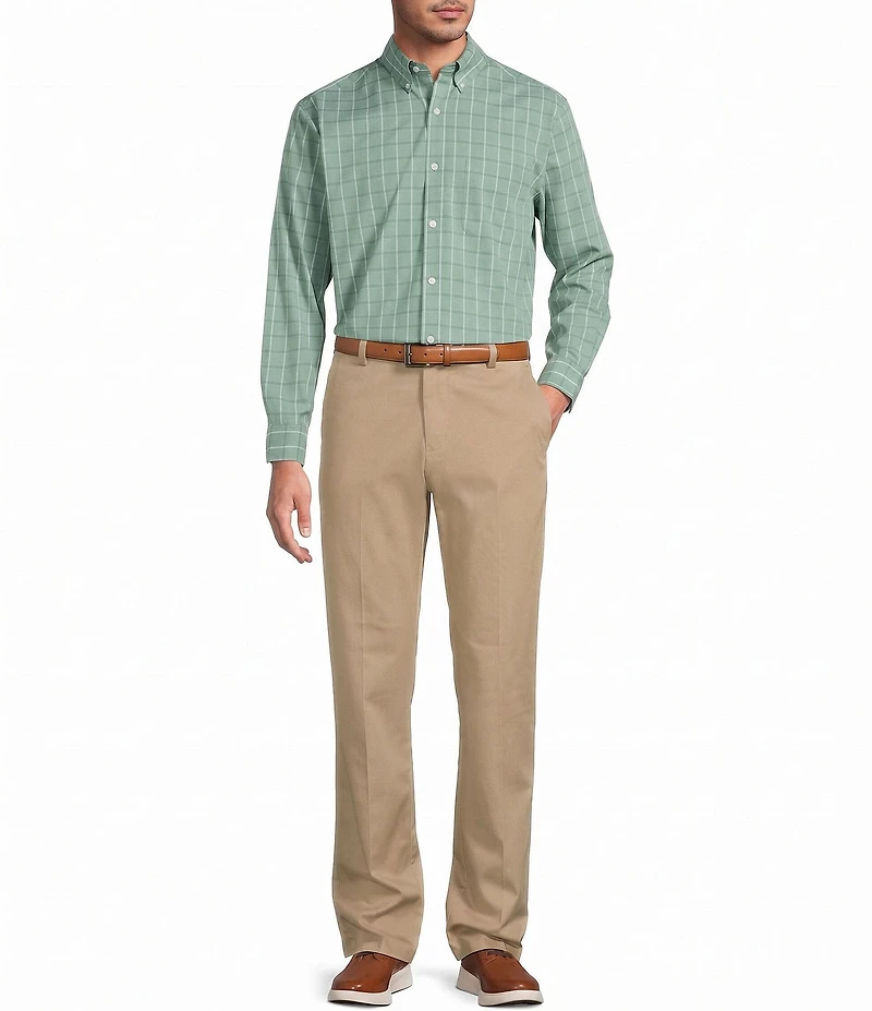 Roundtree & Yorke TravelSmart Easy Care Windowpane Sport Shirt