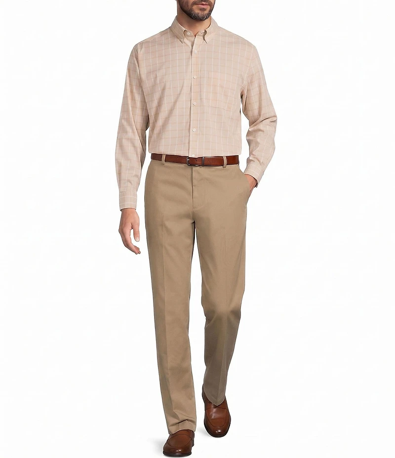 Roundtree & Yorke TravelSmart Easy Care Windowpane Sport Shirt