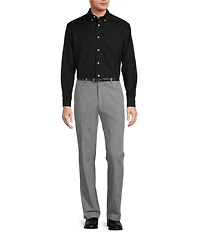 Roundtree & Yorke TravelSmart Flat Front Classic Fit Textured Dress Pants