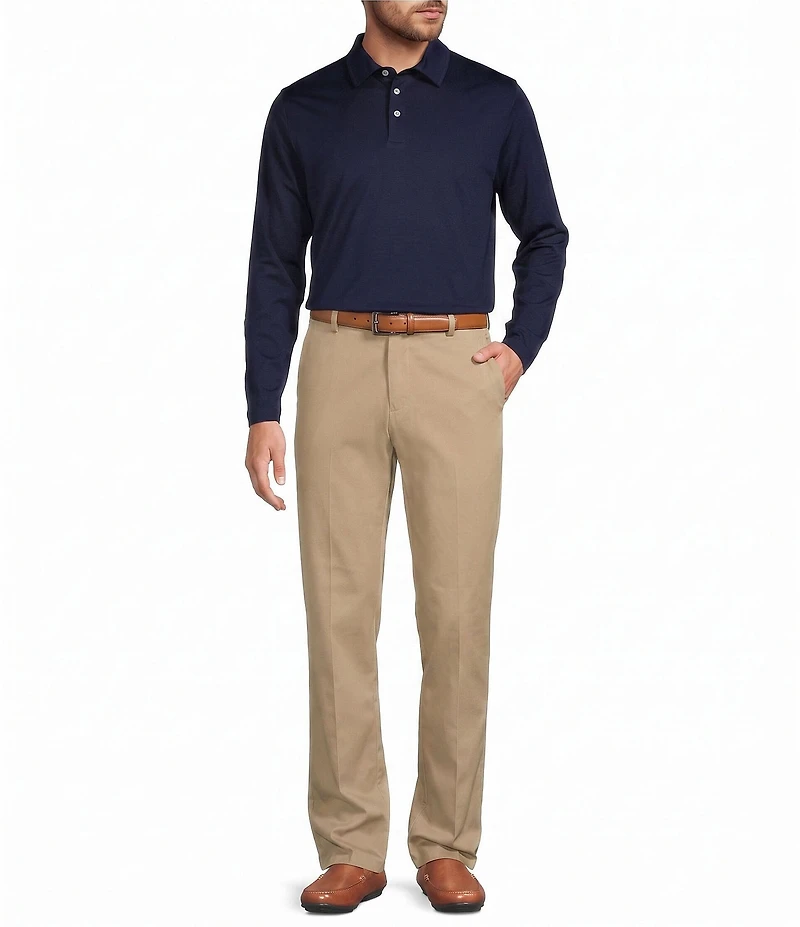 Roundtree & Yorke TravelSmart Long Sleeve Solid Polo