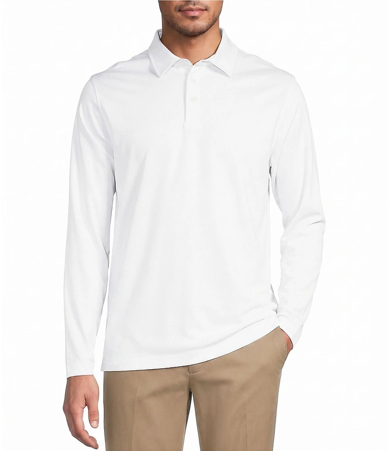 Roundtree & Yorke TravelSmart Long Sleeve Solid Polo