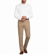 Roundtree & Yorke TravelSmart Long Sleeve Solid Polo