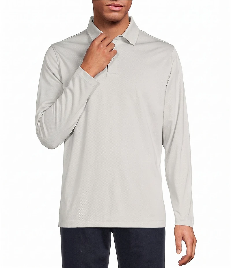 Roundtree & Yorke TravelSmart Long Sleeve Solid Polo