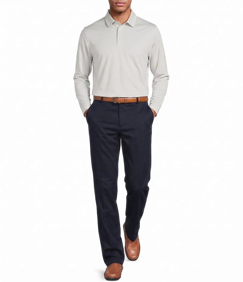Roundtree & Yorke TravelSmart Long Sleeve Solid Polo