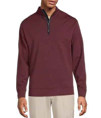 Roundtree & Yorke TravelSmart Long-Sleeve Solid Quarter-Zip Pullover
