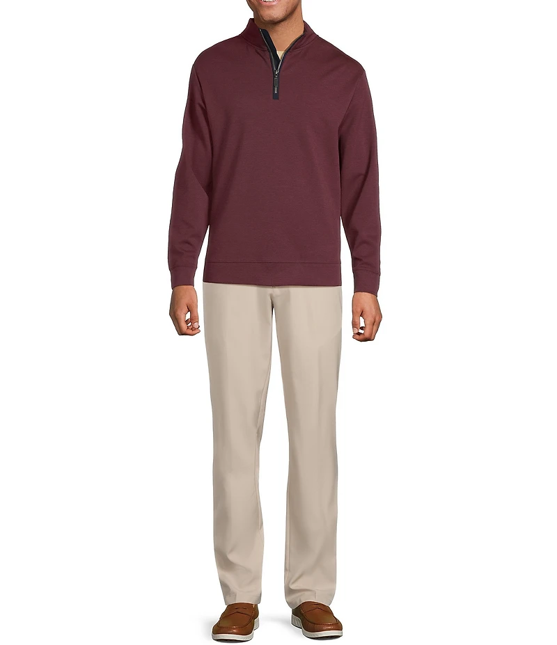 Roundtree & Yorke TravelSmart Long-Sleeve Solid Quarter-Zip Pullover