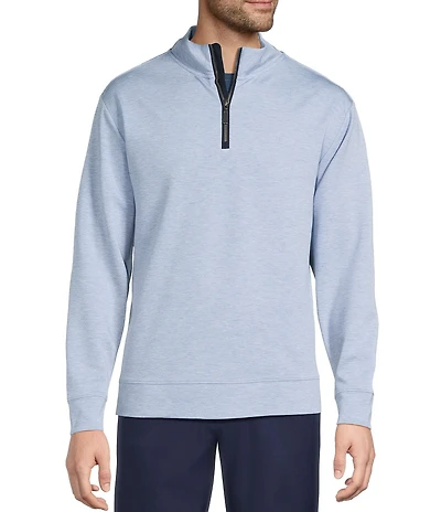 Roundtree & Yorke TravelSmart Long-Sleeve Solid Quarter-Zip Pullover