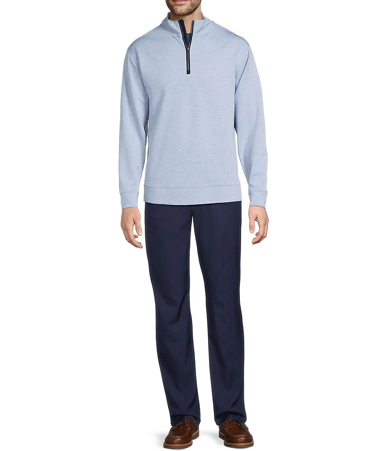 Roundtree & Yorke TravelSmart Long-Sleeve Solid Quarter-Zip Pullover