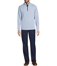 Roundtree & Yorke TravelSmart Long-Sleeve Solid Quarter-Zip Pullover