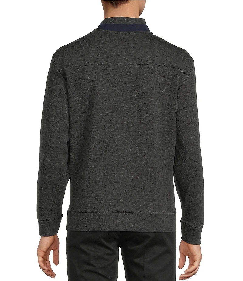 Roundtree & Yorke TravelSmart Long-Sleeve Solid Quarter-Zip Pullover