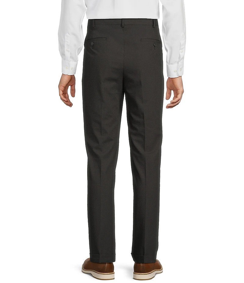 Roundtree & Yorke TravelSmart Luxury Gabardine Ultimate Comfort Classic Fit Non-Iron Flat Front Dress Pants