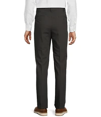 Roundtree & Yorke TravelSmart Luxury Gabardine Ultimate Comfort Classic Fit Non-Iron Flat Front Dress Pants