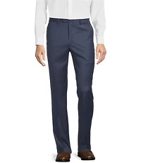 Roundtree & Yorke TravelSmart Luxury Gabardine Ultimate Comfort Classic Fit Non-Iron Flat Front Dress Pants