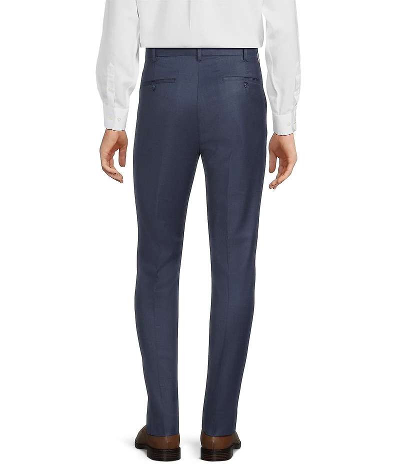 Roundtree & Yorke TravelSmart Luxury Gabardine Ultimate Comfort Classic Fit Non-Iron Flat Front Dress Pants
