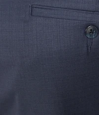Roundtree & Yorke TravelSmart Luxury Gabardine Ultimate Comfort Classic Fit Non-Iron Flat Front Dress Pants