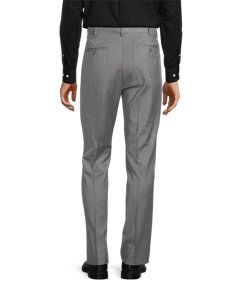 Roundtree & Yorke TravelSmart Luxury Gabardine Ultimate Comfort Classic Fit Non-Iron Flat Front Dress Pants