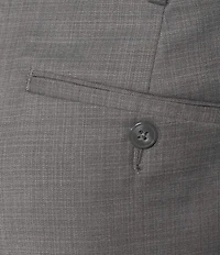 Roundtree & Yorke TravelSmart Luxury Gabardine Ultimate Comfort Classic Fit Non-Iron Flat Front Dress Pants