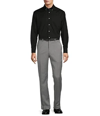 Roundtree & Yorke TravelSmart Luxury Gabardine Ultimate Comfort Classic Fit Non-Iron Flat Front Dress Pants