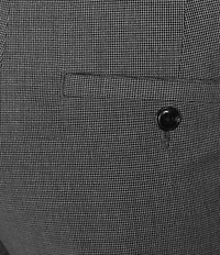 Roundtree & Yorke TravelSmart Luxury Gabardine Ultimate Comfort Classic Fit Non-Iron Flat Front Houndstooth Dress Pants