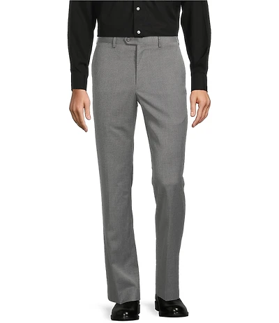 Roundtree & Yorke TravelSmart Luxury Gabardine Ultimate Comfort Straight Fit Non-Iron Flat Front Dress Pants