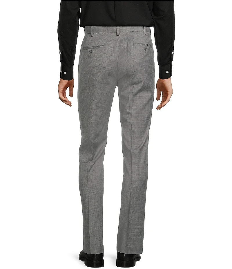 Roundtree & Yorke TravelSmart Luxury Gabardine Ultimate Comfort Straight Fit Non-Iron Flat Front Dress Pants