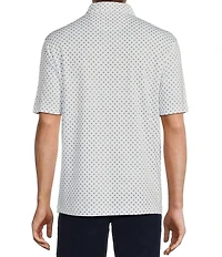 Roundtree & Yorke TravelSmart Short Sleeve Geo Printed Polo Shirt