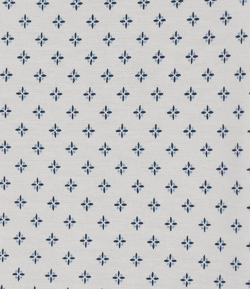 Roundtree & Yorke TravelSmart Short Sleeve Geo Printed Polo Shirt