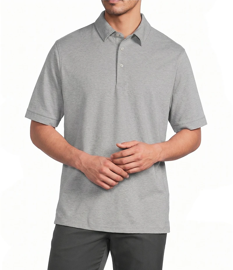 Roundtree & Yorke TravelSmart Short Sleeve Heather Polo