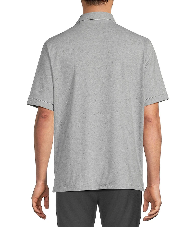 Roundtree & Yorke TravelSmart Short Sleeve Heather Polo