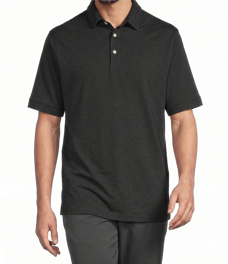 Roundtree & Yorke TravelSmart Short Sleeve Heather Polo