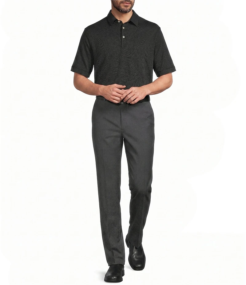 Roundtree & Yorke TravelSmart Short Sleeve Heather Polo