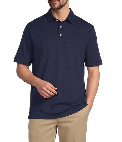 Roundtree & Yorke TravelSmart Short Sleeve Heather Polo
