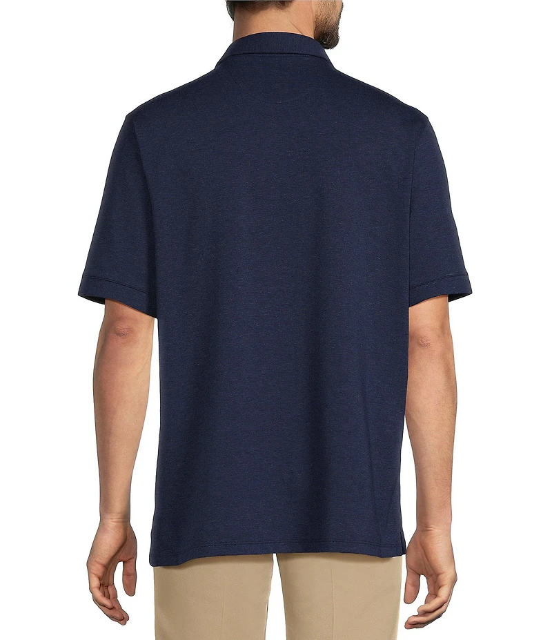 Roundtree & Yorke TravelSmart Short Sleeve Heather Polo
